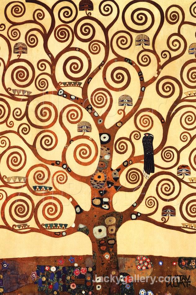 The Tree of Life, Stoclet Frieze, c. by Gustav Klimt paintings reproduction
